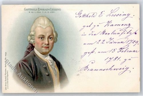 Lessing Lithographie