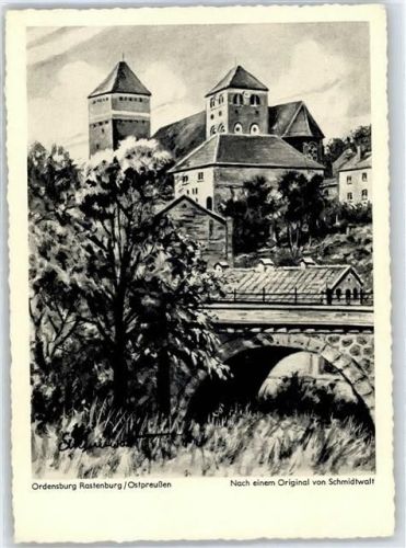 Rastenburg Ordensburg nach einem Original von Schmidtwalt