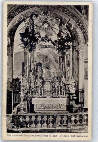 Neukirchen Pfarrkirche mit Hochaltar und Gnadenbild AKU1