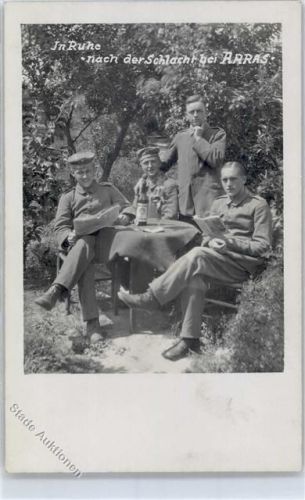 Arras In Ruhe nach der Schlacht Soldaten