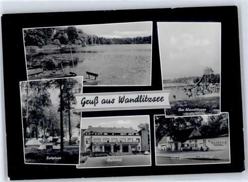 Wandlitz Bahnhof , Gasthaus zum Seekrug , Campingplatz