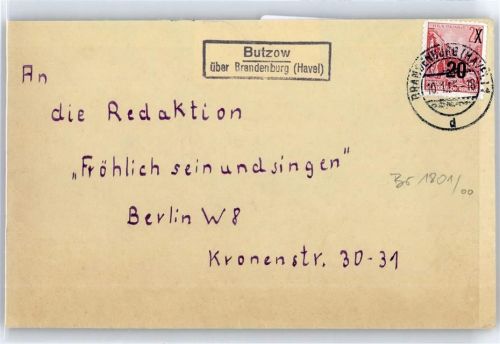 Butzow auf Brief