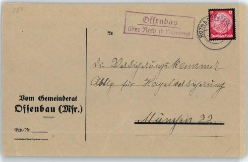 Offenbau Landpoststempel