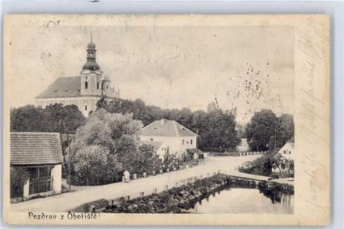 Pribram 1903 Pozdrav z Oboriste