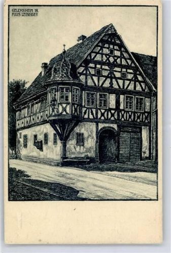 Gelchsheim Rathaus sign. Alois Leibnger