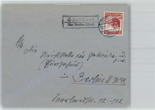 Görsdorf Landpoststempel