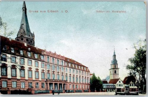 Erbach 1909 Marktplatz