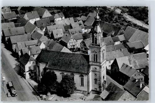 Bergrheinfeld Fliegeraufnahme, Kirche