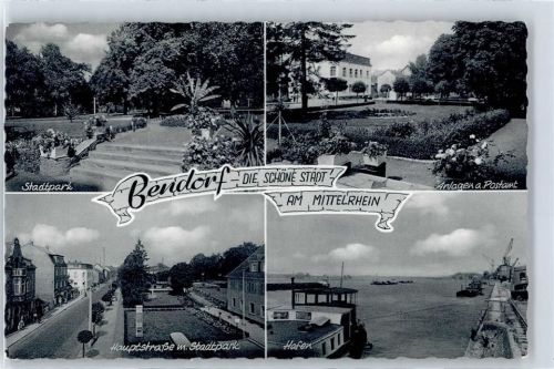 Bendorf Stadtpark, Hauptstrasse, Anlagen am Postamt, Hafen