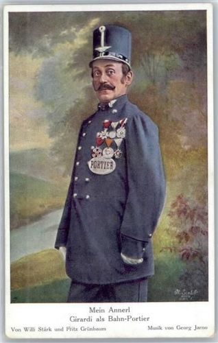 Grünbaum, Fritz , Bahn-Portier