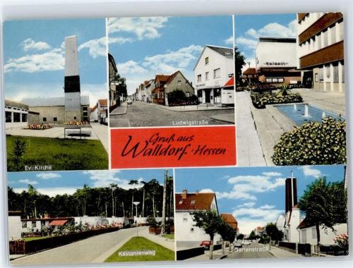 Walldorf Ludwigstrasse Evangelische Kirche Gartenstrasse