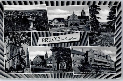 Brilon Marktplatz Kirche Derkertor Erholungsheim am Drübel