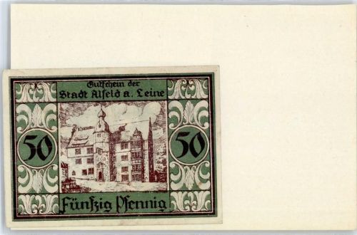 Alfeld Gutschein 50 Pfennig