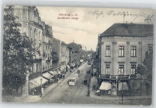 63065 W6050 Offenbach am Main 1908 - Frankfurter Straße Straßenbahn