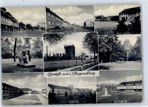 Repelen Jungbornpark Schule Talstrasse Rheinpreußen Schacht VI