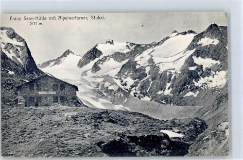 Franz Senn Hütte Ffranz Senn Hütte mit Alpeinerferner