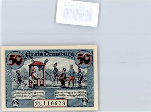 Dramburg Scheck der Kreiskommunalkasse Schleifmühle