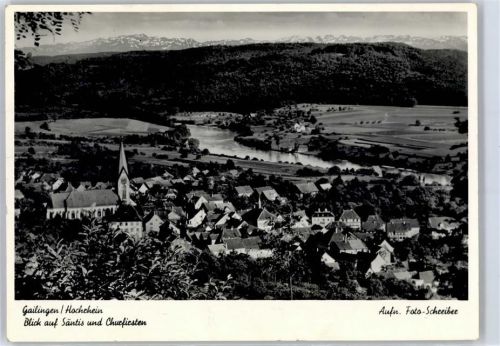 Gailingen Blick auf Säntis und Churfirsten
