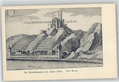 St. Goarshausen Burg Katze 1646
