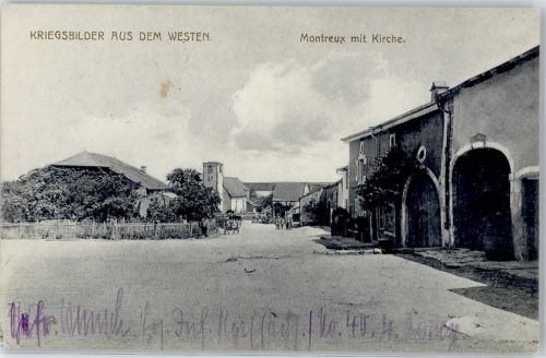 Montreux 1916 Kirche Feldpost WK I