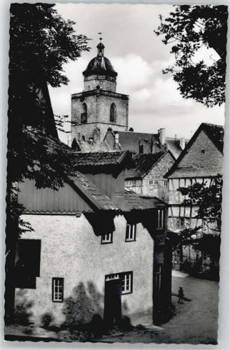 Alsfeld Blick von der Jugendherberge Kirche
