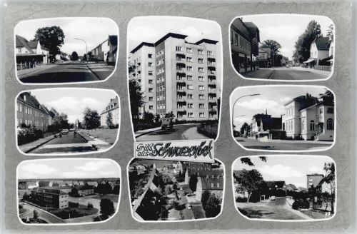 Schwarzenbek Straßenansicht Hochhaus Auto