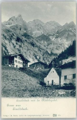 Einödsbach Blick mit Mädelegabel