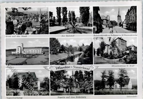 Menden Gymnasium Jugendherberge Bahnhof Bahnhofstrasse
