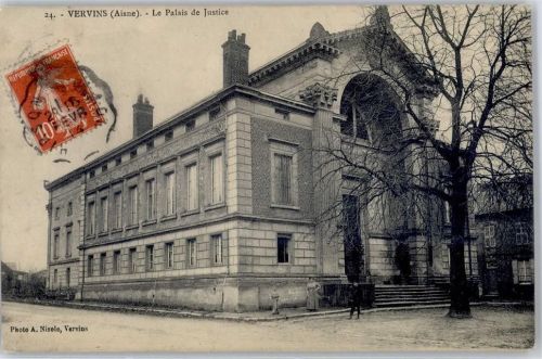 Vervins 1914 Justizgebäude AKU1