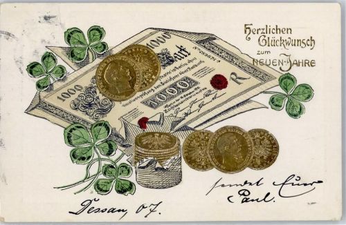 1906 Neujahr, Glücksklee