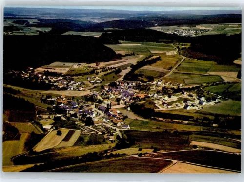 Laubach Gasthaus Pension zur frischen Quelle Fliegeraufnahme