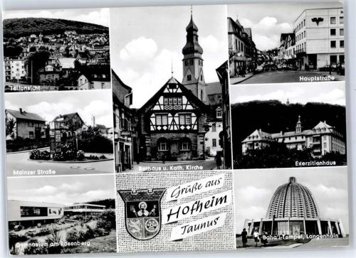 Hofheim Kath. Kirche Rathaus Hauptstraße Mainzer Straße