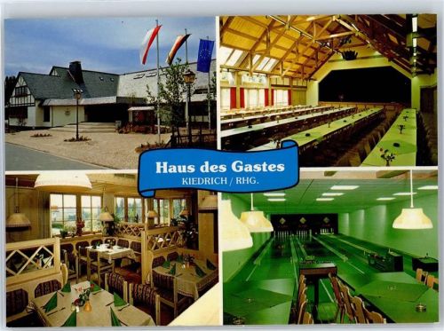 Kiedrich Gasthaus Haus des Gastes Kegelbahn