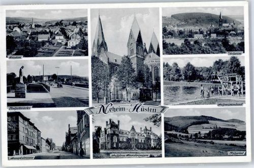 Hüsten Ruhrbrücke Hauptstrasse Schloss Herdringen Kirche Schwimmbad