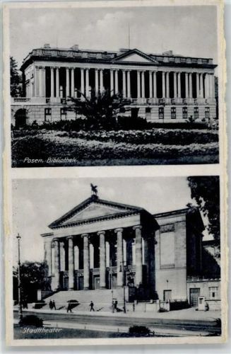 Posen Bilbliothek Stadttheater