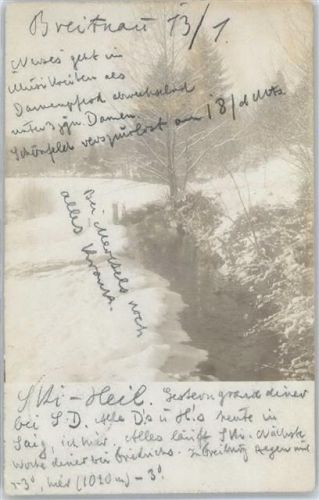 79874 W7821 Breitnau Winterlithographie