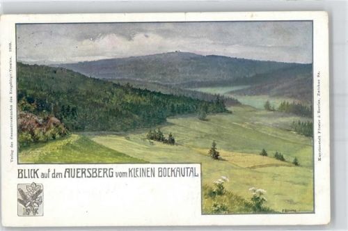 Wildenthal 1909 sign.Böhme Auersberg Ort handschriftlich