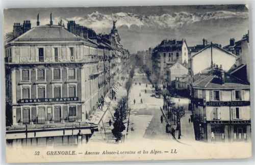 Grenoble Avenue Alsace Lorraine et les Alpes
