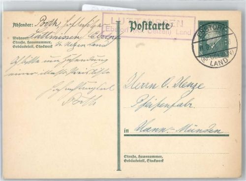 Luttmissen Landpoststempel