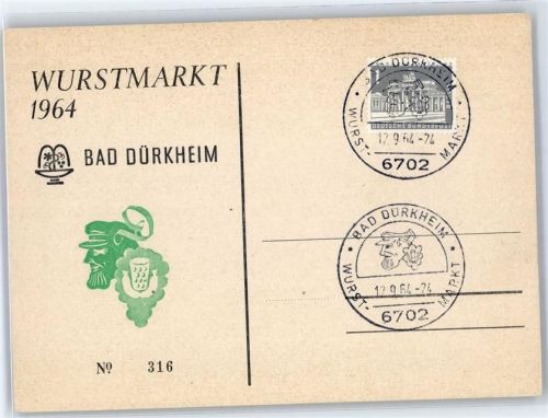 Bad Dürkheim 1964 Wurstmarkt