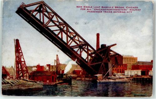 Chicago 1911 New Single Leaf Bascule Bridge