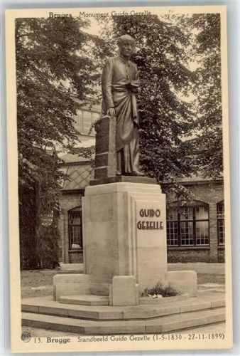 Bruges Denkmal Standbeeld Duido Gezelle