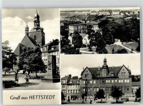 Hettstedt Markt Rathaus Ev. Kirche St. Jakobi