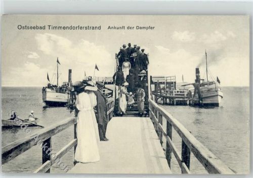 Timmendorfer Strand Dampfer Brücke Ruderbootpartie