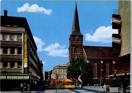 Bottrop Hochstraße Cyriakus-Kirche Möbel Hötten Handlung Domcafe