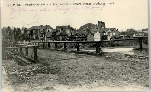 Saint-Mihiel 1915 Feldpost Maasbrücke