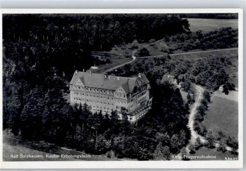 Bad Salzhausen Fliegeraufnahme Kaufmännisches Erholungsheim