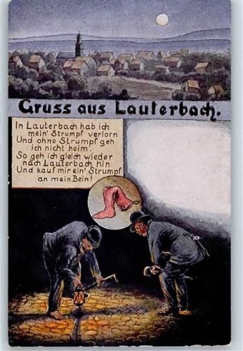 36341 W6420 Lauterbach (Hessen) Künstlerkarte Gruß aus Lauterbach