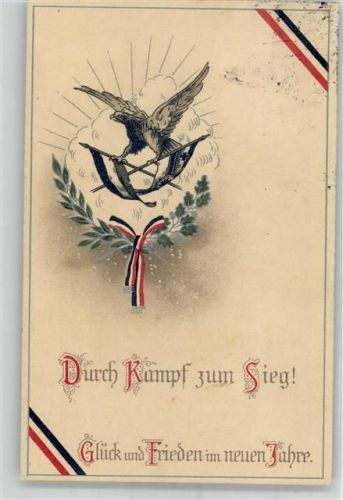 1914 Schwarz-Weiß-Rot Neujahr