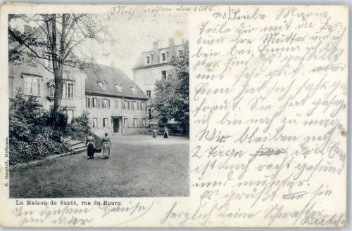 Bourg 1908 La Maison de Santre rue du Bourg